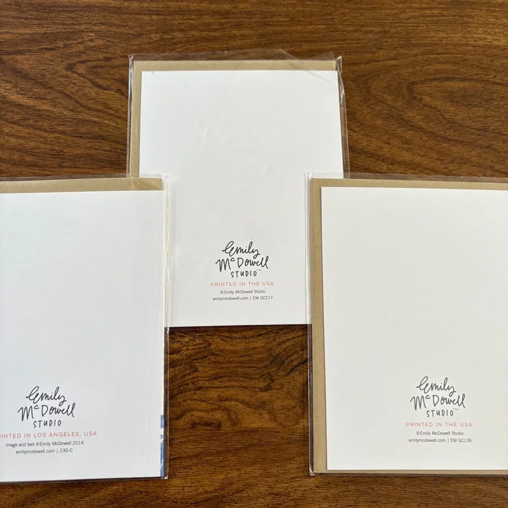3 Fun Emily McDowell Studio Greeting‎ Cards Funny Happy Birthday for Her BFF